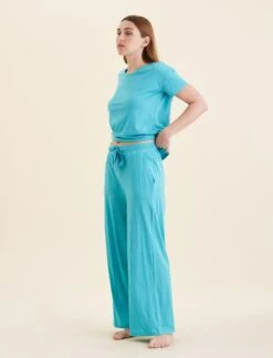 Jada Organic Cotton Knit Wide Leg Pant -Claudia Sale Shop 24084 188 resize3