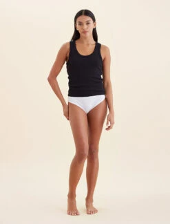 Milla Rib Shelf Bra Midi Tank 9 Milla Rib Shelf Bra Midi Tank -Claudia Sale Shop 24101 11 MillaCropRibShelfBraTank Black 0001