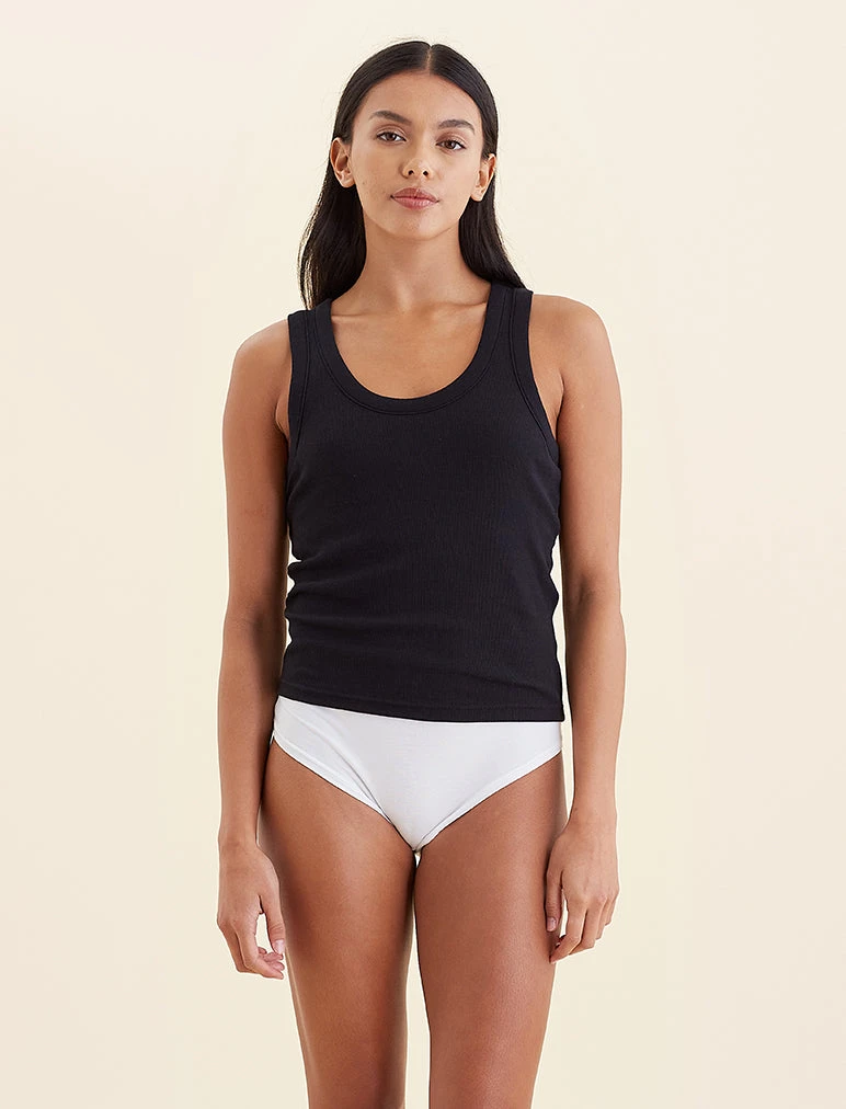 Milla Rib Shelf Bra Midi Tank 3 Milla Rib Shelf Bra Midi Tank