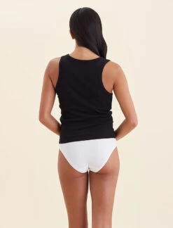 Milla Rib Shelf Bra Midi Tank 11 Milla Rib Shelf Bra Midi Tank -Claudia Sale Shop 24101 11 MillaCropRibShelfBraTank Black 0017