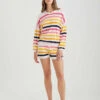 Riley Stripe Top -Claudia Sale Shop 24130 1503 RileyStripeLSTop SoftPink 0002