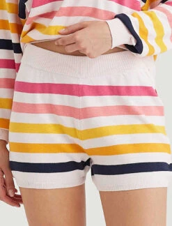 Riley Stripe Short -Claudia Sale Shop 24131 1503 RileyStripeShort SoftPink 0004