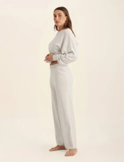 Cotton Cashmere Straight Leg Pant -Claudia Sale Shop 24189 73 CashmereStraightLegPant Ecru 0004