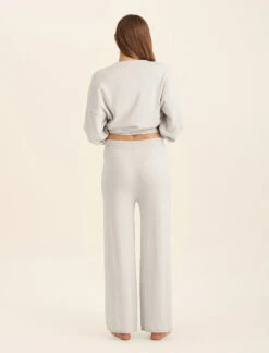 Cotton Cashmere Straight Leg Pant -Claudia Sale Shop 24189 73 CashmereStraightLegPant Ecru 0006