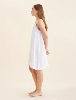 Ivy Organic Cotton Frill Strappy Nightgown -Claudia Sale Shop 24193 19 IvyOrganicCottonFrillStrappyNightie White 0004 aed2aebc 397e 4351 890a 01be6a336fc0