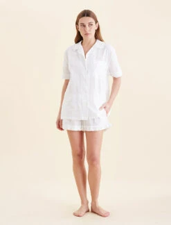 Ivy Organic Cotton Frill Boxer PJ Set