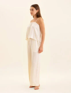 Audrey Washable Silk Wide Leg Pants -Claudia Sale Shop 24215 143 AudreySilkCamisole Buttercream 0004 68f82be1 44c2 4116 bd4b c48dfdeb839a