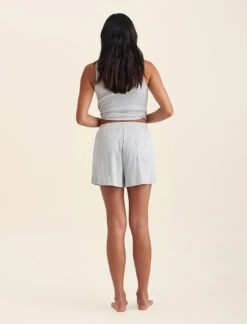 Soft Baby Rib Short -Claudia Sale Shop 24223 6 ClaudiaLuxeCottonRibShort Grey 0005