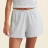 Soft Baby Rib Short 2 Soft Baby Rib Short -Claudia Sale Shop 24223 6 ClaudiaLuxeCottonRibShort Grey 0009