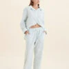 Sabine Seersucker Stripe F/L Pant -Claudia Sale Shop 24242 SabineSeersuckerStripeFLPant EggshellWhiteStripe 0001