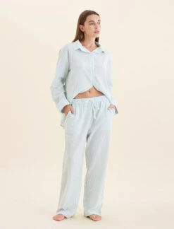Sabine Seersucker Stripe F/L Pant