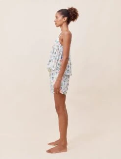 Delphine Cami Boxer PJ Set -Claudia Sale Shop 24281 24280 1532 DelphineCami BoxerShortSet White 005