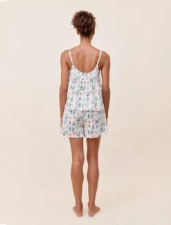 Delphine Cami Boxer PJ Set -Claudia Sale Shop 24281 24280 1532 DelphineCami BoxerShortSet White 006