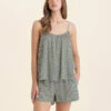 Anais Cami Boxer PJ Set -Claudia Sale Shop 24330 151 AnaisCamiBoxerPJSet ForestGreen 0006