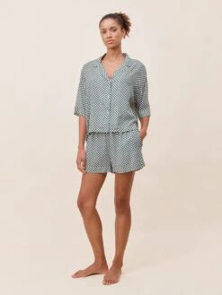 Anais Boxer PJ Set 10 Anais Boxer PJ Set -Claudia Sale Shop 24331 151 AnaisBoxerPJSet ForestGreen 002