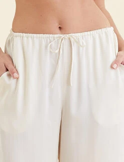 Audrey Washable Silk Wide Leg Pants -Claudia Sale Shop 24352 143 AudreySilkWideLegPants Buttercream 0006