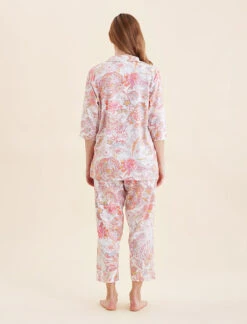Ella Crop PJ Set With Eye Mask -Claudia Sale Shop 25023 1565 EllaCropPJSetwithEyeMask StrawberryIce 0005
