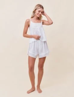 Claudia Sale Shop -Claudia Sale Shop 25034 19 MillieBroderiePJSet White 003