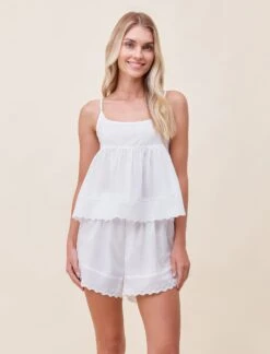 Millie Broderie PJ Set -Claudia Sale Shop 25034 19 MillieBroderiePJSet White 009
