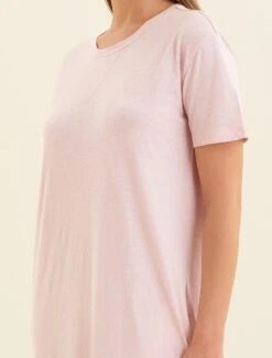 Claudia Sale Shop -Claudia Sale Shop 25071 38 JadaOrganicCottonKnitMidiNightie PapinellePink 0006