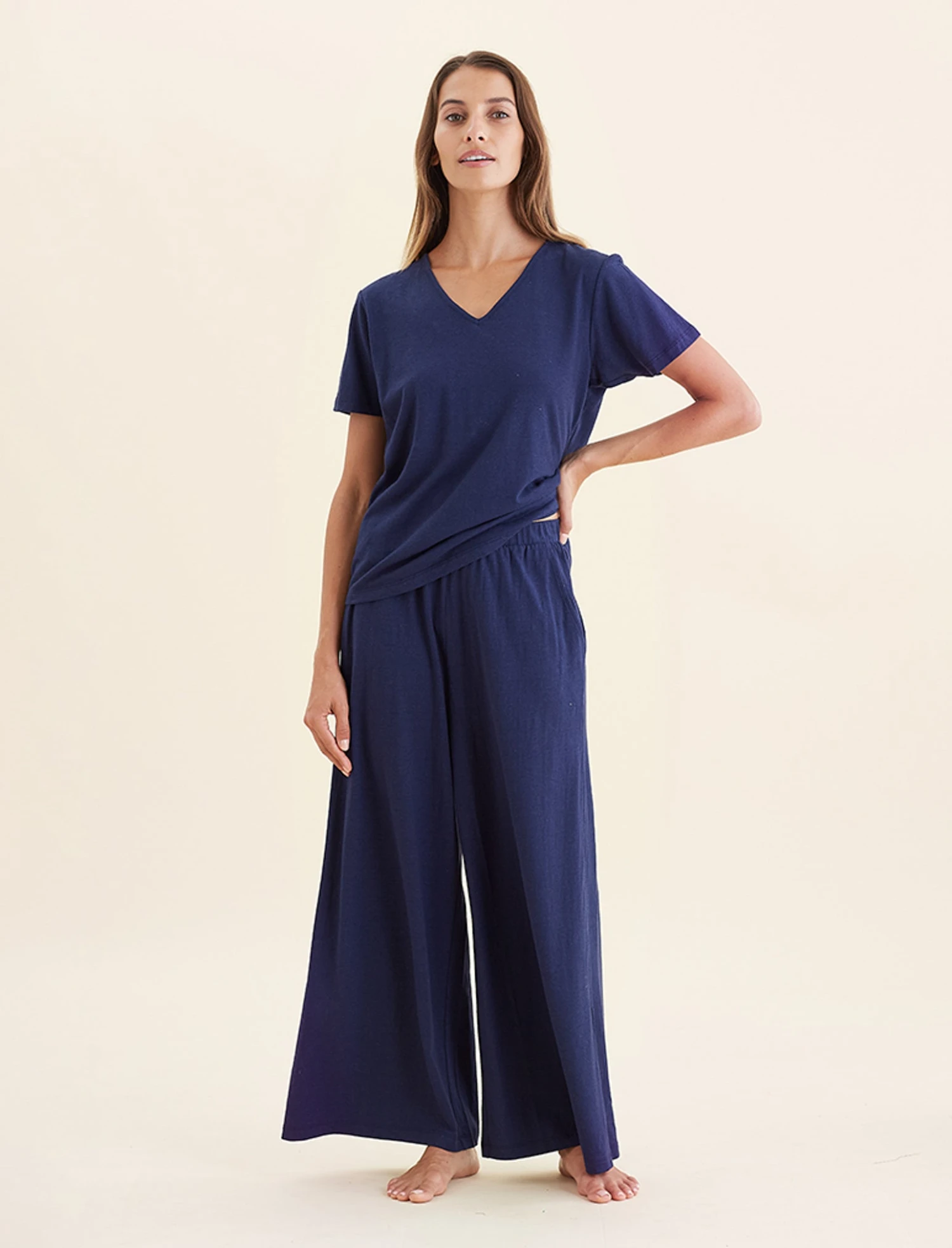 Maya Linen Cotton Full Length Pant 3 Maya Linen Cotton Full Length Pant - Image 2