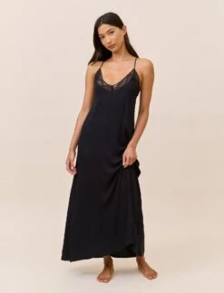 Talia Lace Front Maxi Nightgown