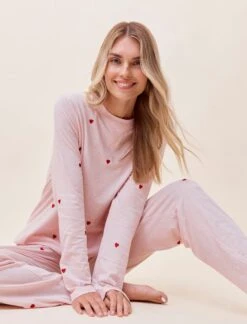 Jada Hearts Cotton Long Sleeve Tee And Straight Leg Pant 13 Jada Hearts Cotton Long Sleeve Tee And Straight Leg Pant -Claudia Sale Shop 25161 25163 38 JadaHeartsCottonLSTeeandStraightLegPant PapinellePink 011
