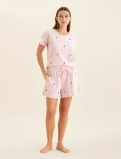 Jada Hearts Cotton Knit Boxer -Claudia Sale Shop 25162 38 JadaHeartsCottonKnitBoxer PapinellePink 0003