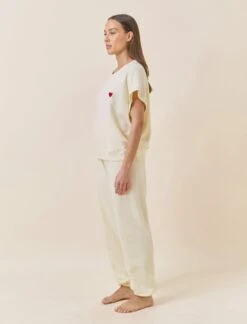 Amour Sweats Short Sleeve Top 11 Amour Sweats Short Sleeve Top -Claudia Sale Shop 25168 184 AmourSweatsShortSleeveTop Butter 003 226040e4 9c31 4f91 8665 6e7ec6893a2c