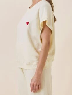 Amour Sweats Short Sleeve Top 10 Amour Sweats Short Sleeve Top -Claudia Sale Shop 25168 184 AmourSweatsShortSleeveTop Butter 008 9b5a56fe 7956 4efe b813 0bc6d70d0f21