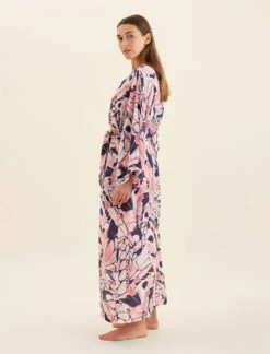 Papillon Kimono Maxi Robe -Claudia Sale Shop 25173 1397 PapillonKimonoMaxiRobe WildRose 0004