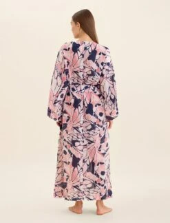 Papillon Kimono Maxi Robe -Claudia Sale Shop 25173 1397 PapillonKimonoMaxiRobe WildRose 0005