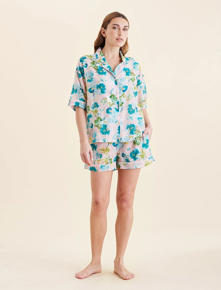 Audrey Floral Boxer PJ Set 3 Audrey Floral Boxer PJ Set