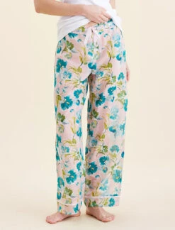 Audrey Floral Full Length Pant -Claudia Sale Shop 25300 1642 AudreyFloralFLPant LacePink 0005