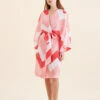 Ava Kimono Midi Robe -Claudia Sale Shop 25303 1639 AvaMidiRobe Geranium 0002