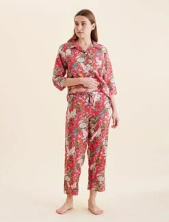 Clara Crop PJ Set -Claudia Sale Shop 25305 1640 ClaraCropPJSet Geranium 0003