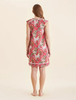 Clara Flutter Nightie -Claudia Sale Shop 25306 1640 ClaraFlutterNightie Geranium 0004