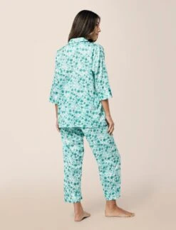 Florence Crop PJ Set -Claudia Sale Shop 25309 1641 FlorenceCropPJSet PaleTurqouise 0001 236