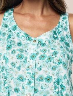 Florence Panel Front Maxi Nightgown 12 Florence Panel Front Maxi Nightgown -Claudia Sale Shop 25311 1641 FlorencePanelFrontNightie PaleTurqouise 0001 124 da35fa64 41f6 4c80 9820 a50e45730e19