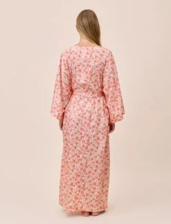 Molly Sims Cotton Kimono Maxi Robe -Claudia Sale Shop 25561 1653 LibbyCottonKimonoMaxiRobe PeachAmber 005