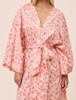 Molly Sims Cotton Kimono Maxi Robe -Claudia Sale Shop 25561 1653 LibbyCottonKimonoMaxiRobe PeachAmber 010
