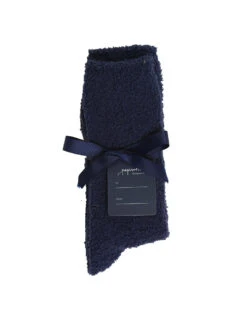 Cozy Bed Socks In Deep Indigo