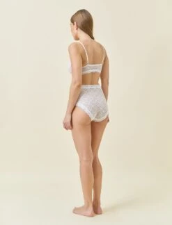 Lace High Rise Boy Shorts -Claudia Sale Shop KNA014 43 LaceHighRiseBoyShorts Ivory 004 4