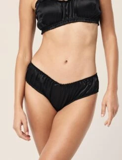 Audrey High Cut Washable Silk Panties 9 Audrey High Cut Washable Silk Panties -Claudia Sale Shop KNA03 11 AudreyHighCutWashableSilkKnicker Black 0001 1452