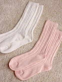 Cable Cotton Socks -Claudia Sale Shop MG 4677