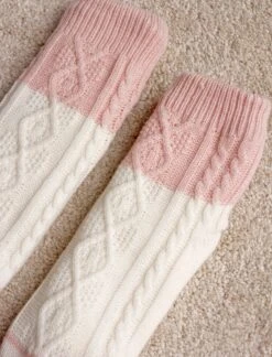 Color Block Cable Socks -Claudia Sale Shop MG 4738 1