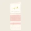 Logo Tennis Socks -Claudia Sale Shop OrganicCottonTennisSocks EcruandPink 001