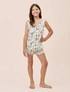 Kids Delphine Frill Cami And Boxer Short Set