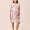 Ella Girls Flutter Nightgown -Claudia Sale Shop PP 25623 1565 EllaGirlsFlutterNightie StrawberryIce 001