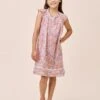 Adeline Girls Flutter Nightgown -Claudia Sale Shop PP 25629 1538 AdelineGirlsFlutterNightie DustyPeach 001